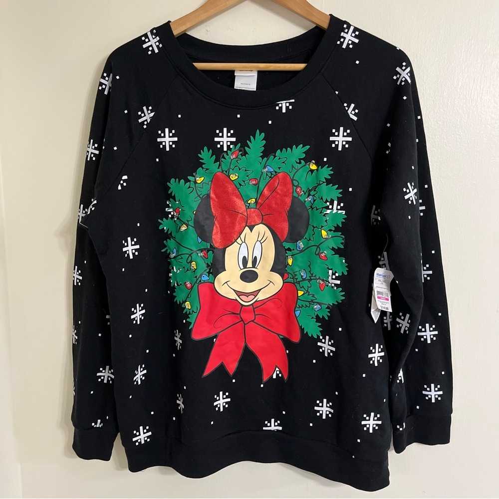 Disney XXL holiday ugly light up sweater sweatshirt